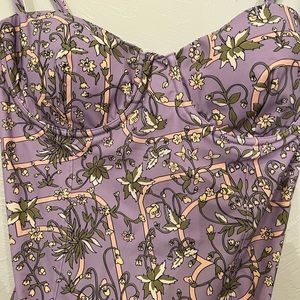 Tory Burch, Sz Medium, Lavender (Lilac) Floral Swimsuit